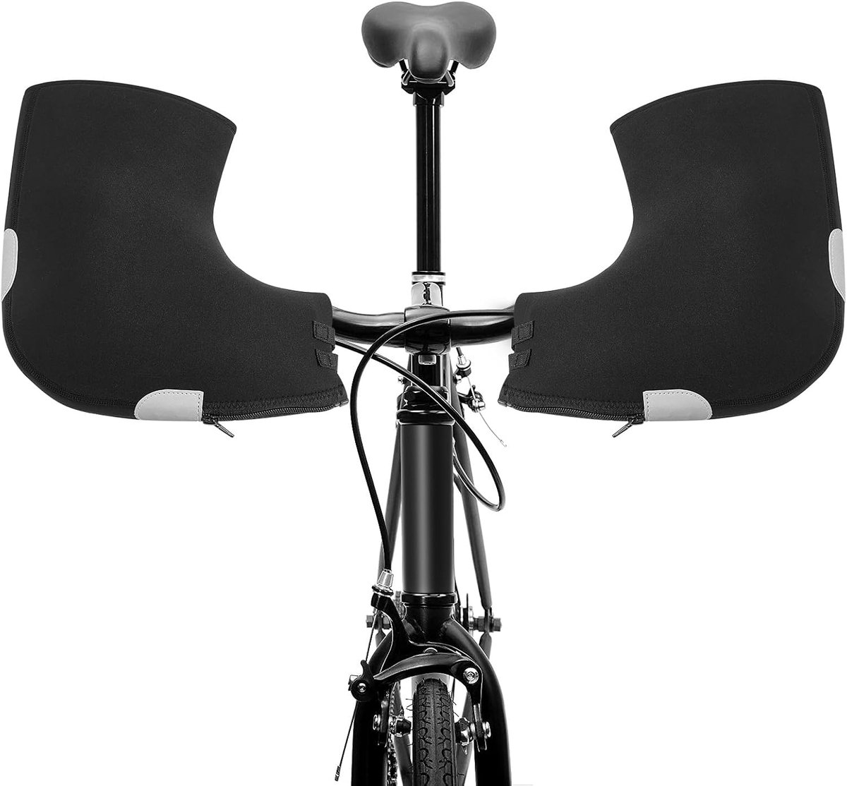 SnelShoppen - Handlebar Mittens voor Mountainbike - Winddichte & Koude Bestendige Fiets Handwarmers met Thermische Fleece Voering - Ideaal voor Winter