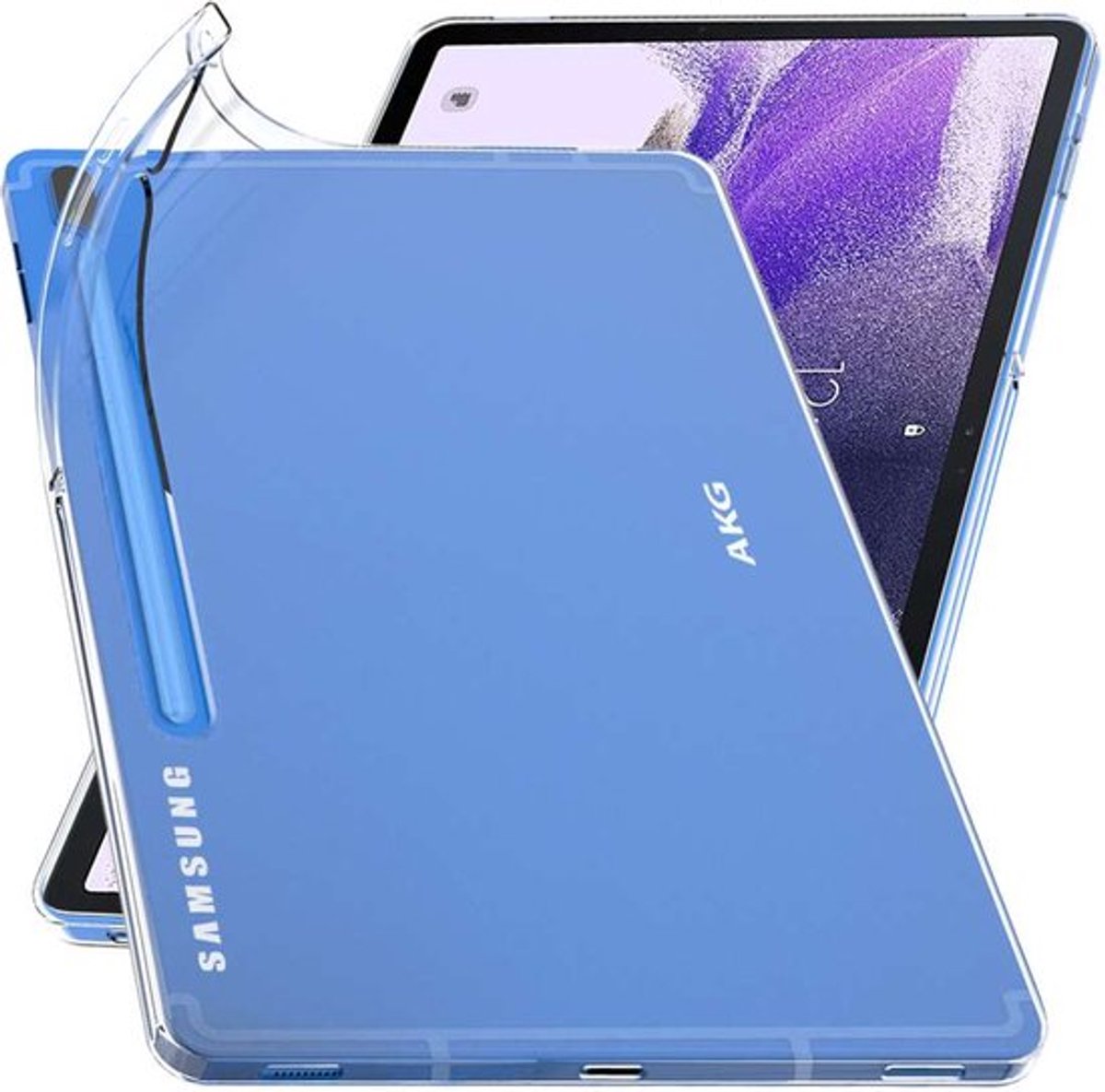 ebestStar - Hoes geschikt voor Samsung Galaxy Tab S7 FE T730, 5G T736B, Back Cover, Beschermhoes anti-luchtbellen hoesje, Transparant