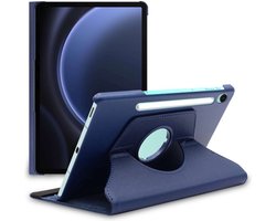 ebestStar - Hoes geschikt voor Samsung Galaxy Tab S9 FE X510N, 5G X516B, Roterende Etui, Case, 360° Draaibaar hoesje, Donkerblauw