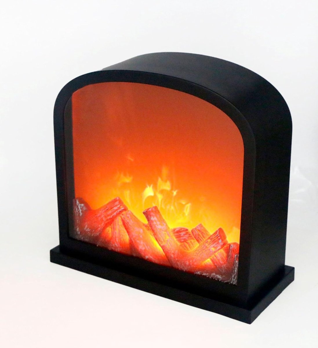 SnelShoppen - Simulated LED Fireplace Lantern, Flameless Licht, USB en Batterij, Mini Decoratieve Lamp, Ornament voor Gezellige Thuisdecoratie, Compac