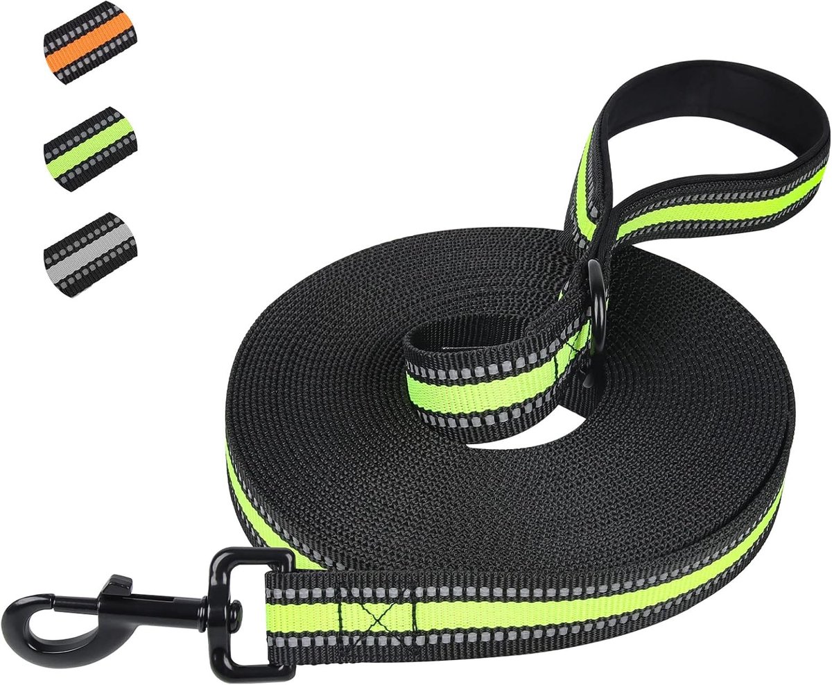 SnelShoppen - Hond Leash 20m Robuuste Training Leash voor Kleine, Middelgrote en Grote Honden - Hoogwaardig Nylon, Flexibel en Duurzaam