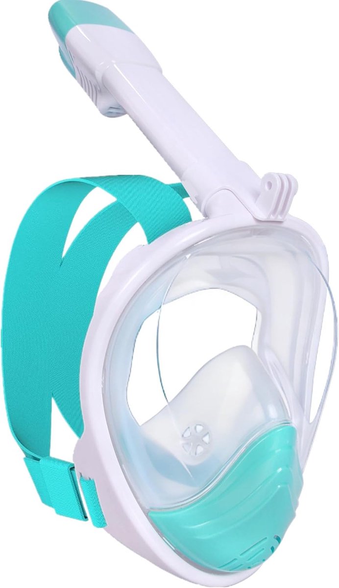 Thijox - Duikmasker Volgelaatsmasker Opvouwbaar Snorkelmasker 180 Graden Gezichtsveld met Camerahouder voor Volwassenen en Kinderen - Ideaal voor Snor