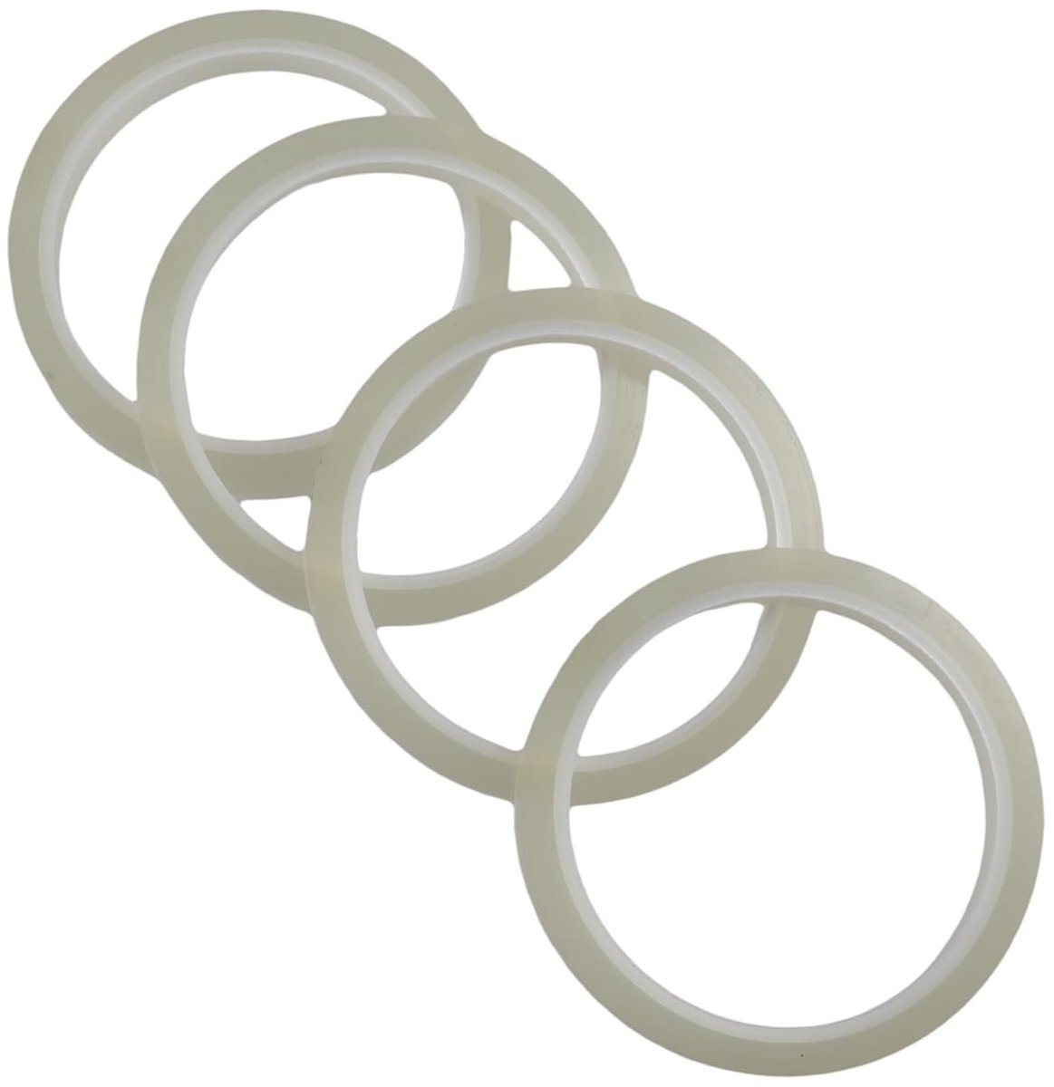 Hittebestendige tape voor hittepers, 10 mm breed, transparant, ideaal voor sublimatie, hitteoverdracht en knutselprojecten