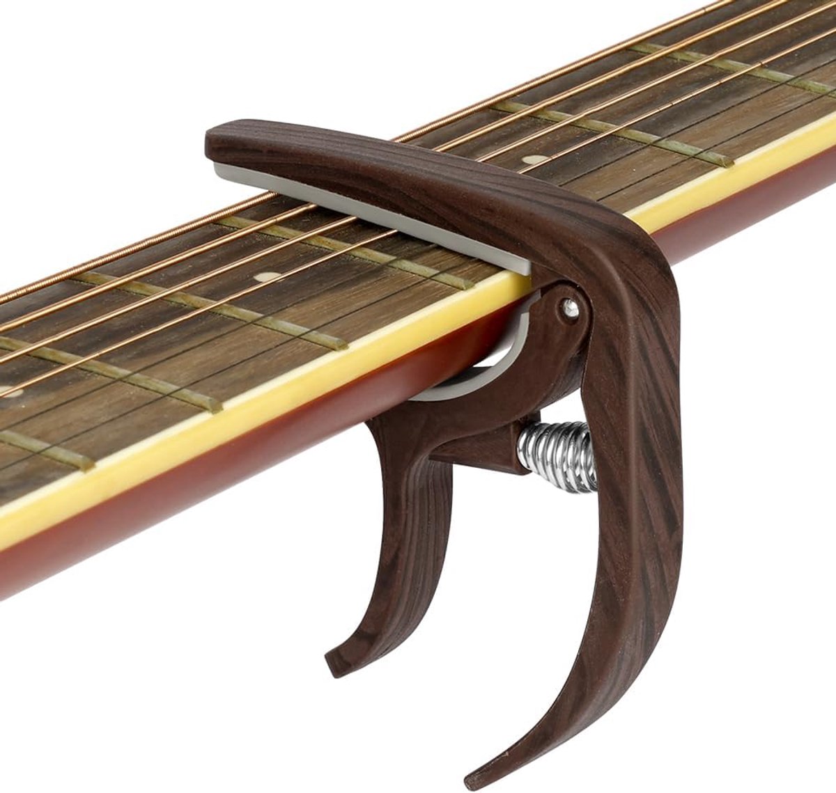 Thijox - Kapodaster voor Gitaar, Universele Clip-on Stemapparaat met 6 Plectrums, Eenvoudig in Gebruik, Ideaal voor Beginners, Duurzaam en Nauwkeurig,