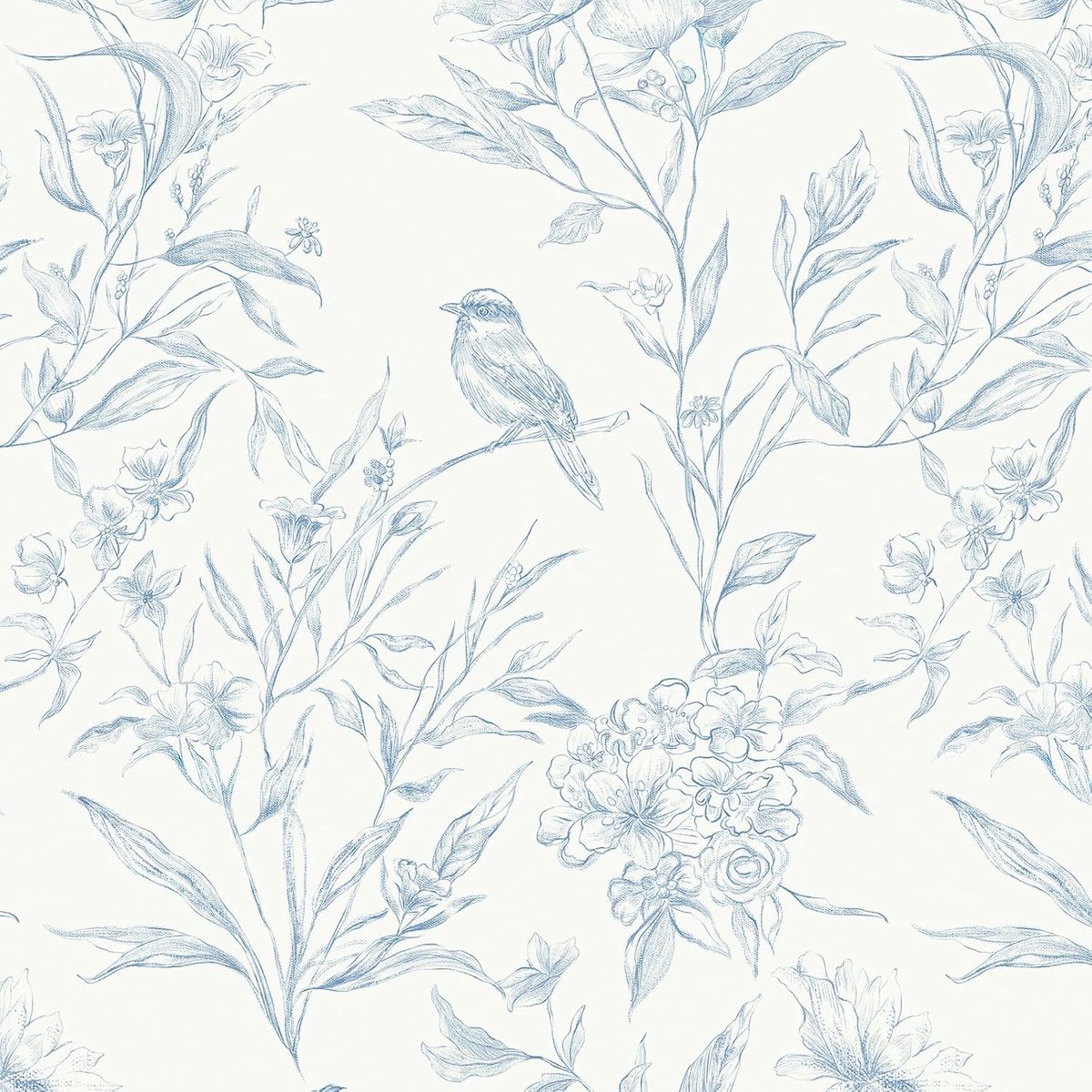 Zelfklevend behang - Plakfolie meubels - Muren opfrissen - Waterdicht afneembaar - 44 x 300 cm - Beige blauw