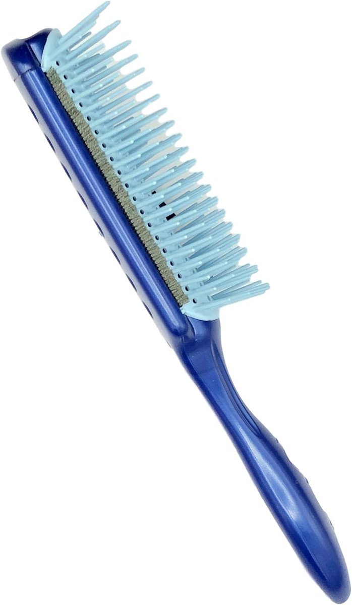 SnelShoppen - Professionele Straight Air Styler Brush - T09 - Blauw - Ionen Technologie - Voor Glad en Stijlvol Haar - Geschikt voor Alle Haartypes -
