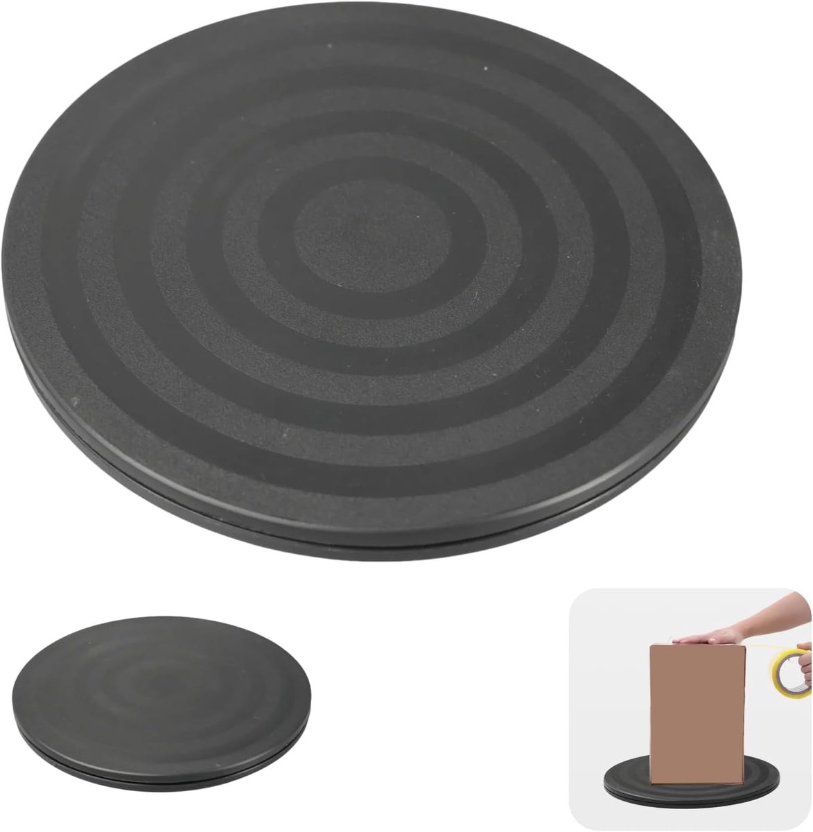 SnelShoppen - Universele Draaitafel 360 Graden, Ronde Swivel Plate met Stalen Kogellagers, Zware Swivel Plate voor TV, Taarten, Elektronica, Draagverm