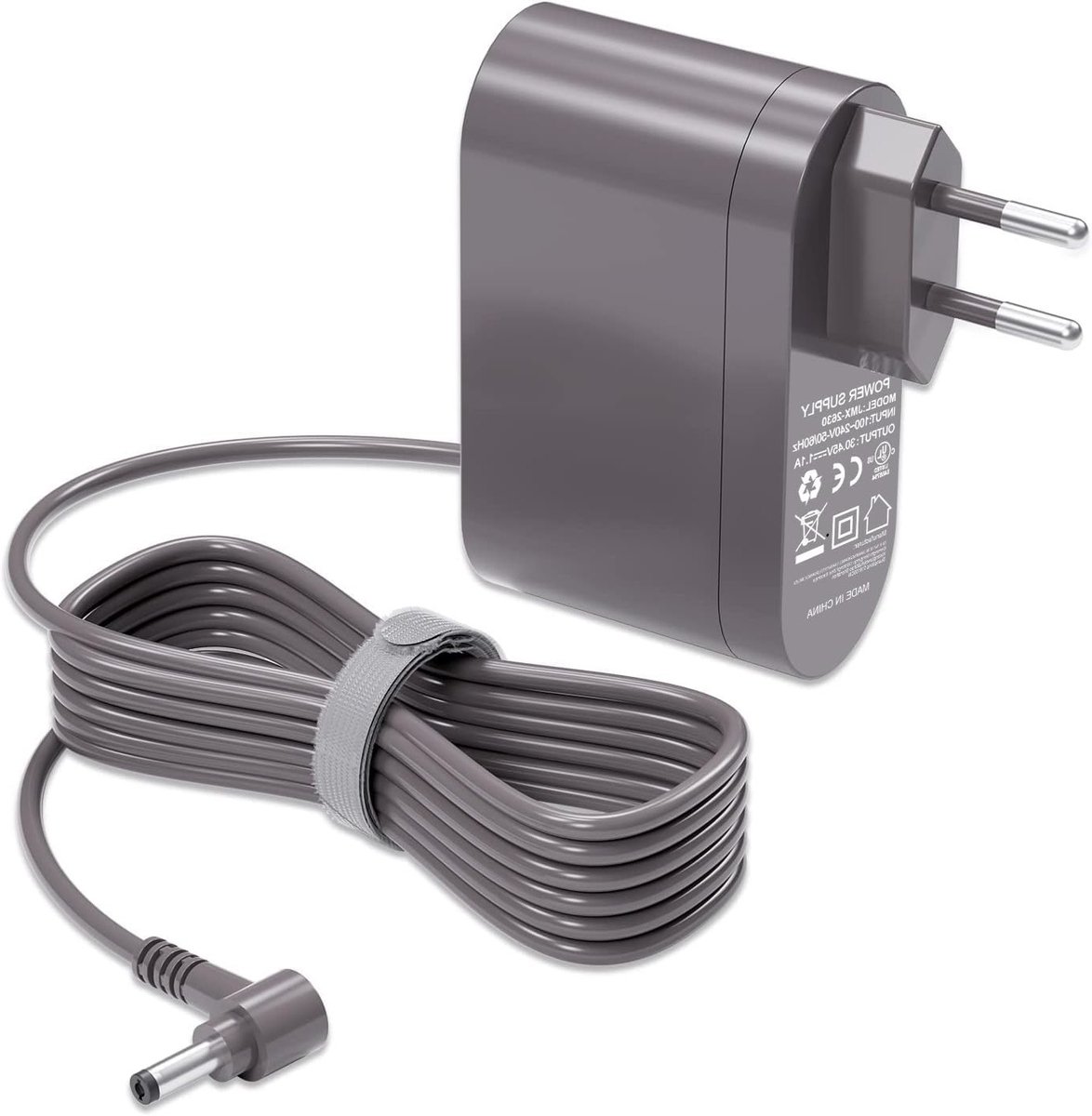 Oplaadkabel voor Dyson stofzuiger V10 V11 V12 V15 SV12 SV14 SV15 SV20 SV22 - 6FT vervangende stroomkabel met 33.5W vermogen en 30.45V spanning