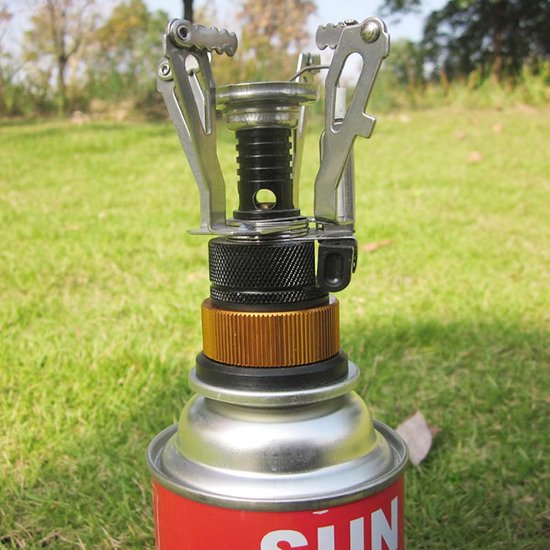 SnelShoppen - Gas Cartridge Adapters 2 Stuks BBQ Barbecue Cartridges, Gas Cooker Adapter voor Camping Stove Burner, Corrosiebestendig en Roestvrij, Al van Snelshoppen — afbeelding 4