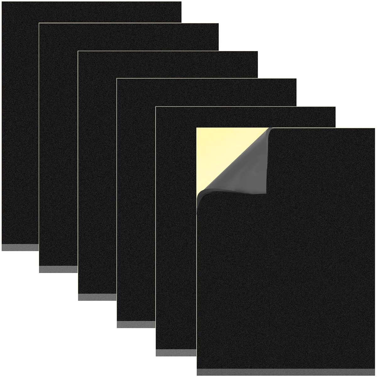 SnelShoppen - 6 Stuks Zelfklevende Foam Platen 300 x 200 x 5 mm EVA Geluidsisolatie, Impactbestendig, Warmtebestendig, Niet-slip Mat voor Meubels, Deu