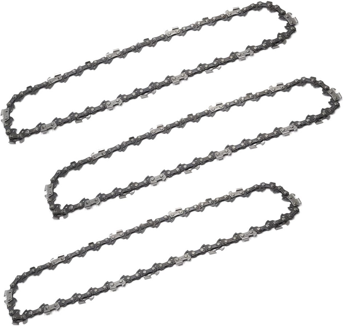 SnelShoppen - 3 Stuks Mini Kettingzaag 10 Inch 40TG Vervangende Ketting - Duurzaam Manganese Staal, Efficiënte Zaagervaring, 40 Tanden, 1.3 mm Dikte,