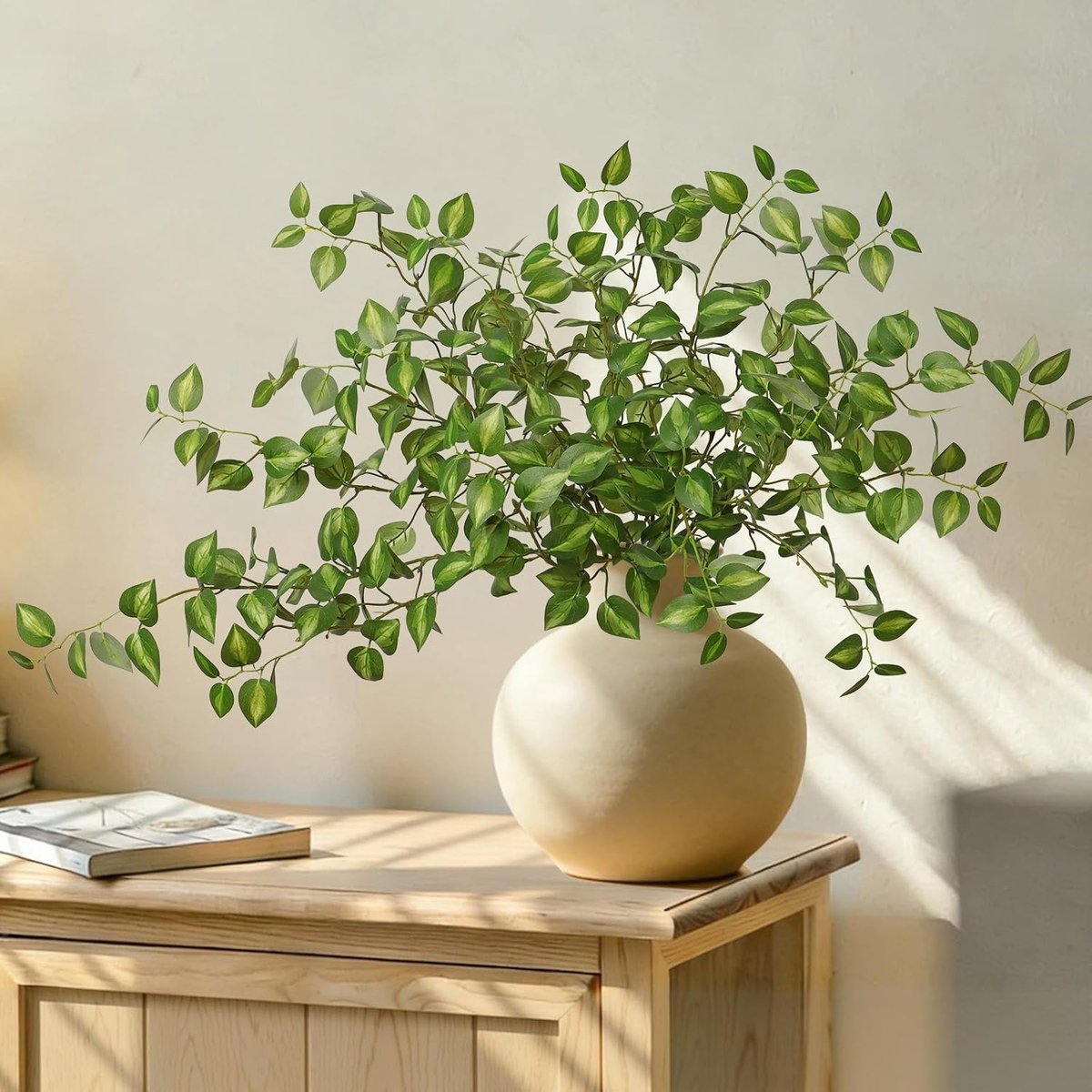 SnelShoppen - 4x Kunstplanten Philodendron Bladeren Decoratie - Realistische Plastic Takken voor Tafel, Bruiloft, Feest & Bloemarrangementen - Groen