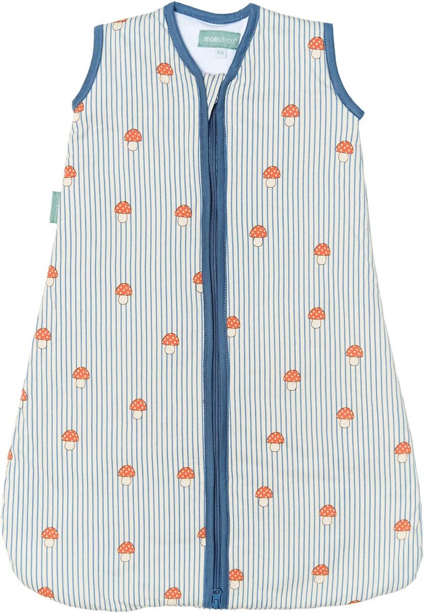 SnelShoppen - Baby Slaapzak zonder Mouwen 1 Tog - Ideaal voor Lente en Herfst - 100% Katoen - 85 cm - Licht Gewatteerd - Premium Kwaliteit - Paddensto