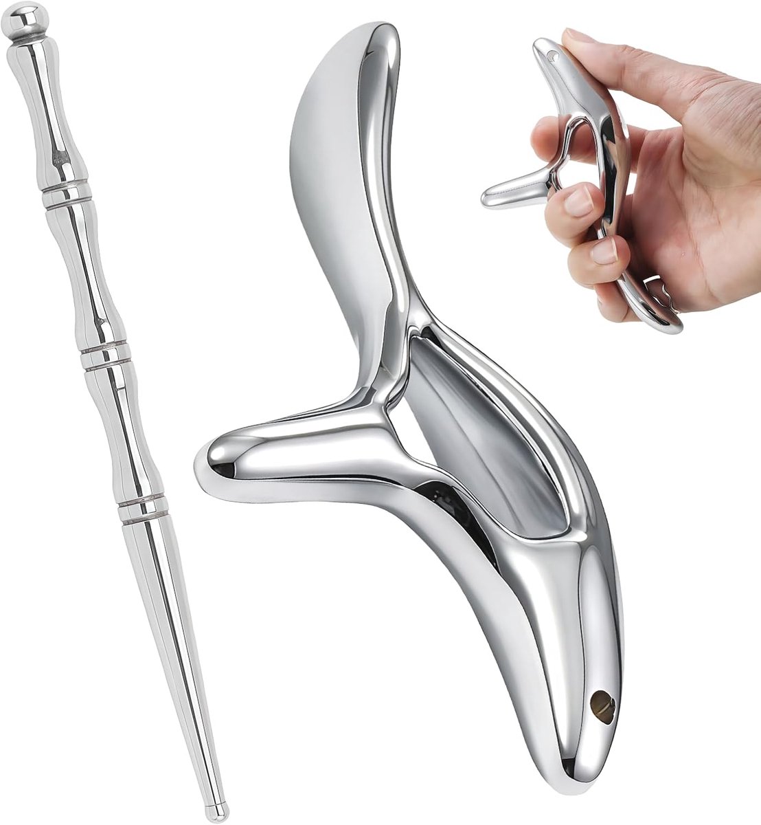 SnelShoppen - Trigger Point Massager Gua Sha Tool RVS, Ergonomische Acupunctuur Pen voor Diepe Weefselmassage, Spierontspanning en Tension Relief