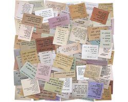 120 stuks scrapbooking-stickers, motivende, vintage scrapbook-accessoires met beroemde woorden en inspirerende journaling-stickers voor scrapbook en bullet journal