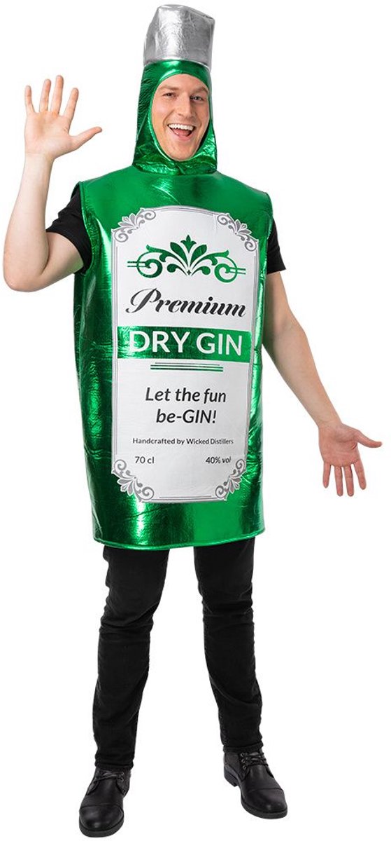 Grappig gin fles kostuum