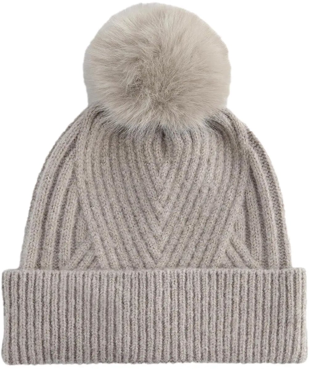 Snow Luxe Beanie - Natural Stone - One Size