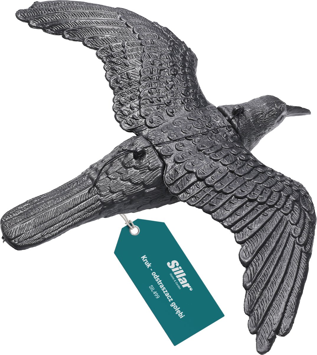 Sillar Vogelverschrikker - Kraai - Vogelverjager - Duivenverjager - Natuurlijke Ongediertebestrijding - 40 x 57cm - 1 stk