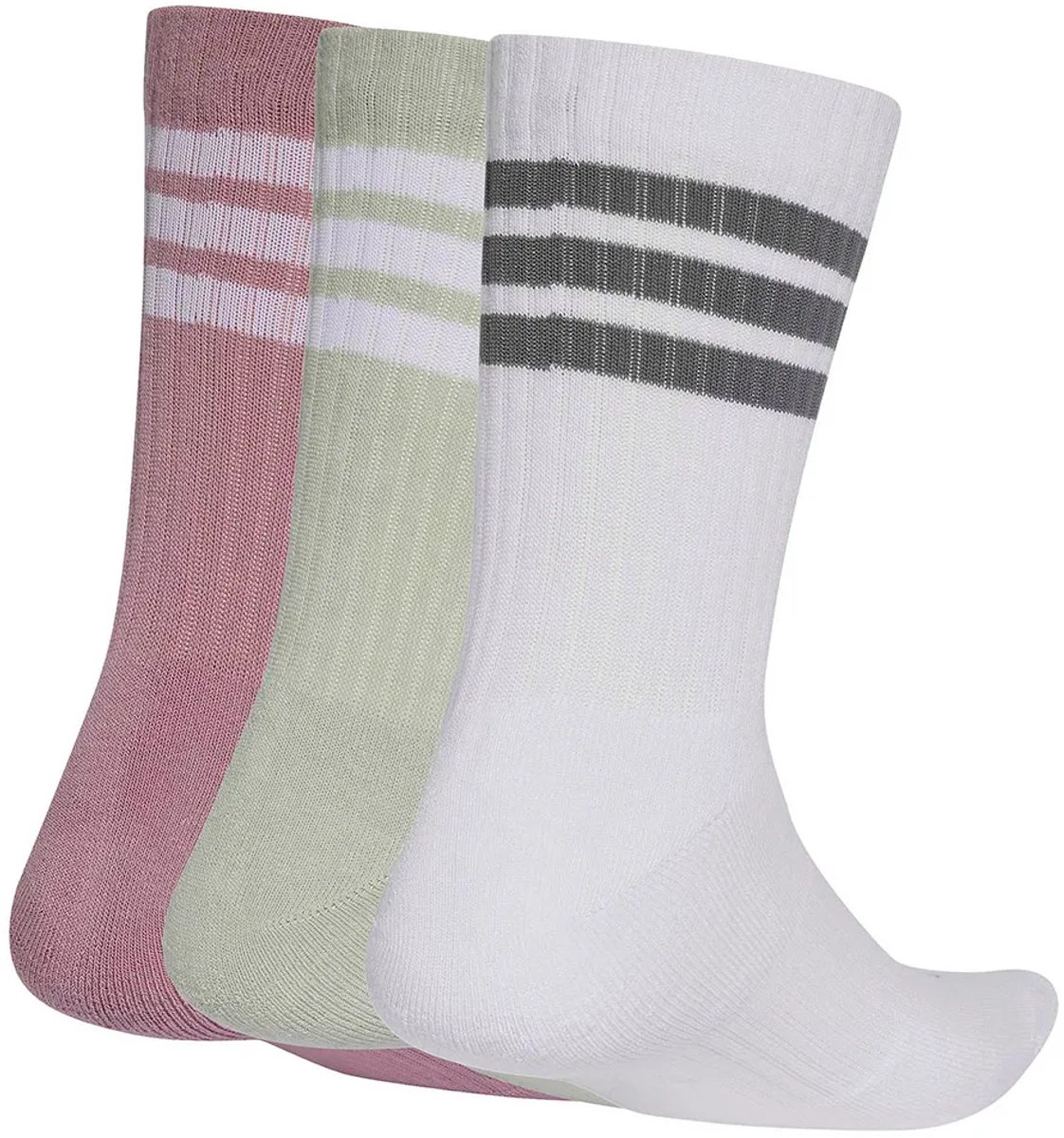 Adidas 3-pack dames sokken roze groen - Maat 37/39 — cadeau in Cadeau-ideeën - foto 3