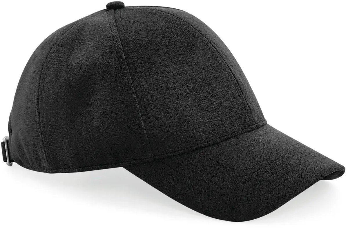6-panel faux suède baseballpetje Beechfield