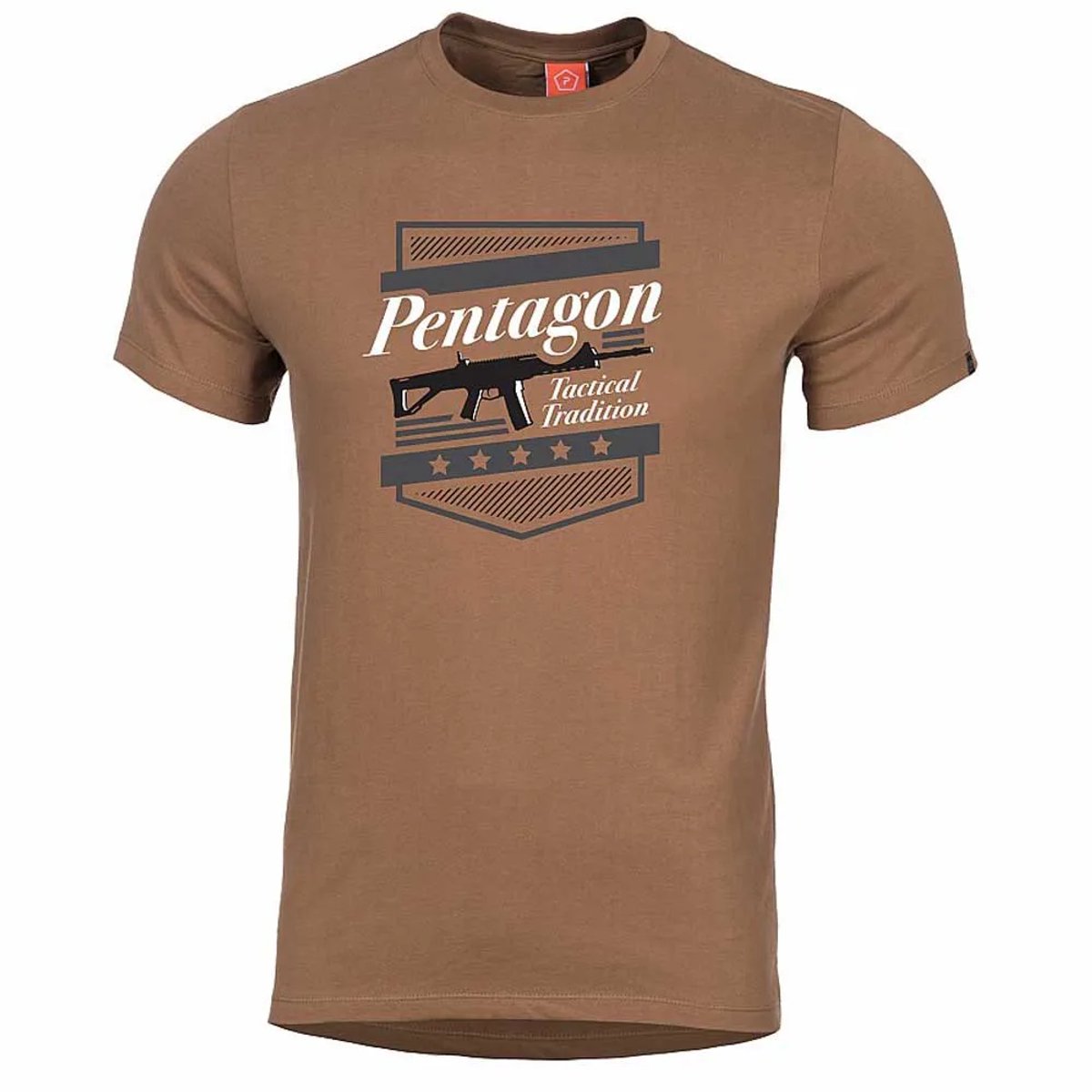 Pentagon Ageron Acr T-shirt Met Korte Mouwen Bruin XL Man