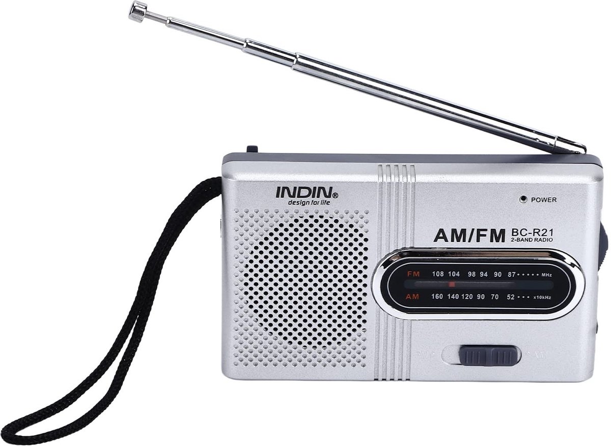 Dailygoods- Transistorradio Draagbaar - Mini Radio - Batterij Aangedreven - Compacte Radio - FM/AM Radio - Geschikt voor Buitenactiviteiten - Zakradio
