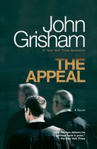 Boek "The Appeal" van John Grisham. Drie mannen in toga's, de titel en auteur prominent aanwezig.