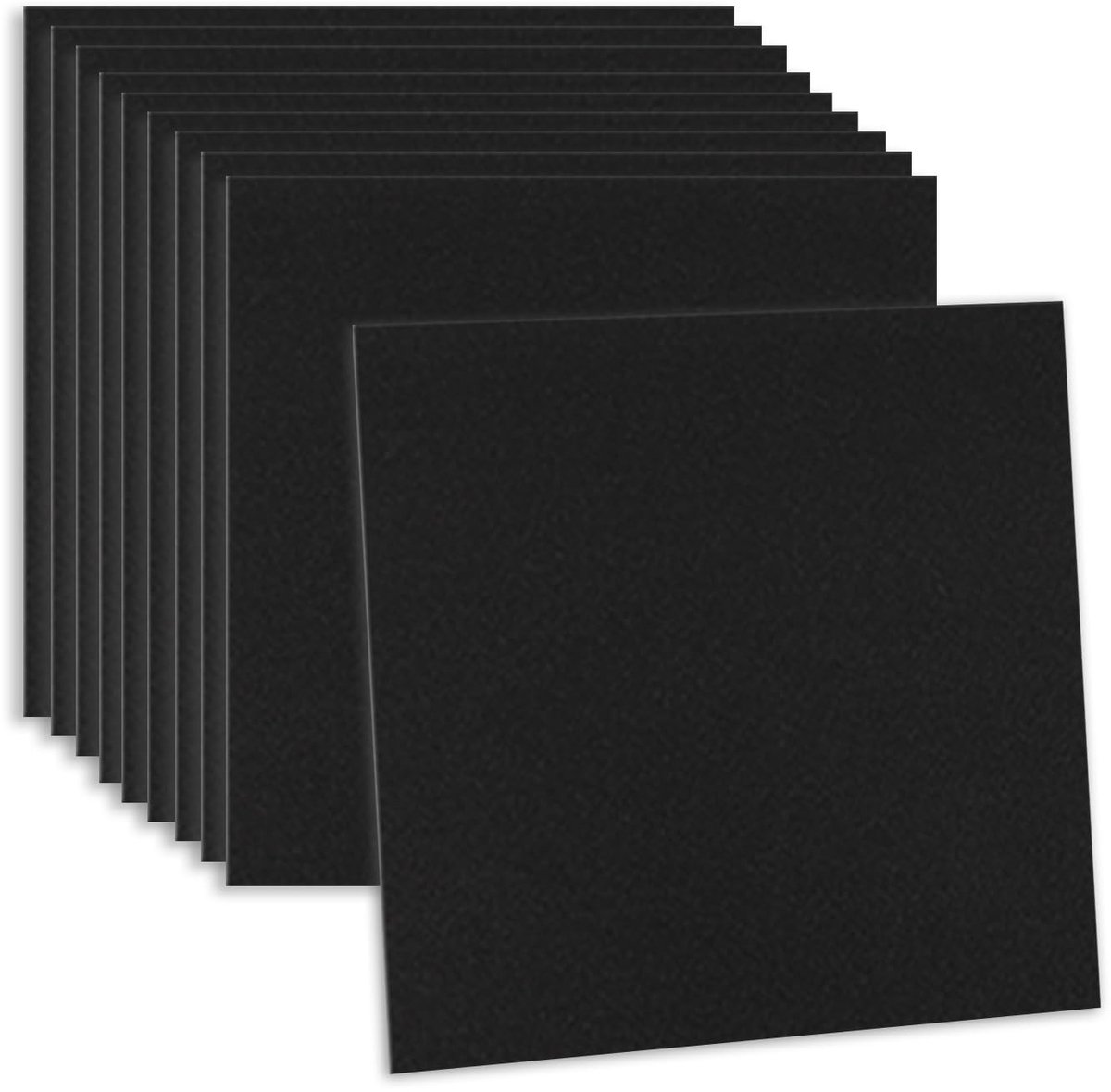 Dailygoods- Plaktegels Zwart 24 Stuks - Zelfklevende Tegelstickers - Tegelstickers 15x15 cm - Waterdicht - Hittebestendig - Glanzende Afwerking