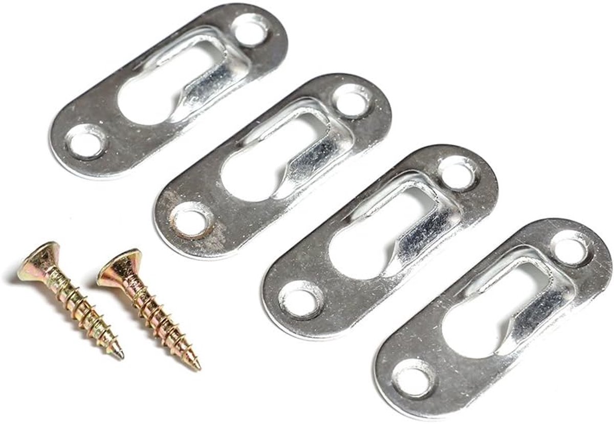 20 Stk Bild Frame Uhr Metall Schlüsselloch hängenden Haken Platte