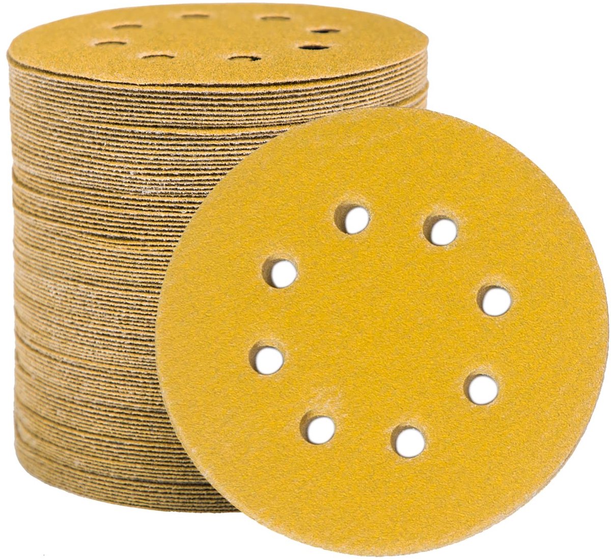 Omgoods - 100 Schuurdiscs 125 mm met 120 Grit voor Polijsten