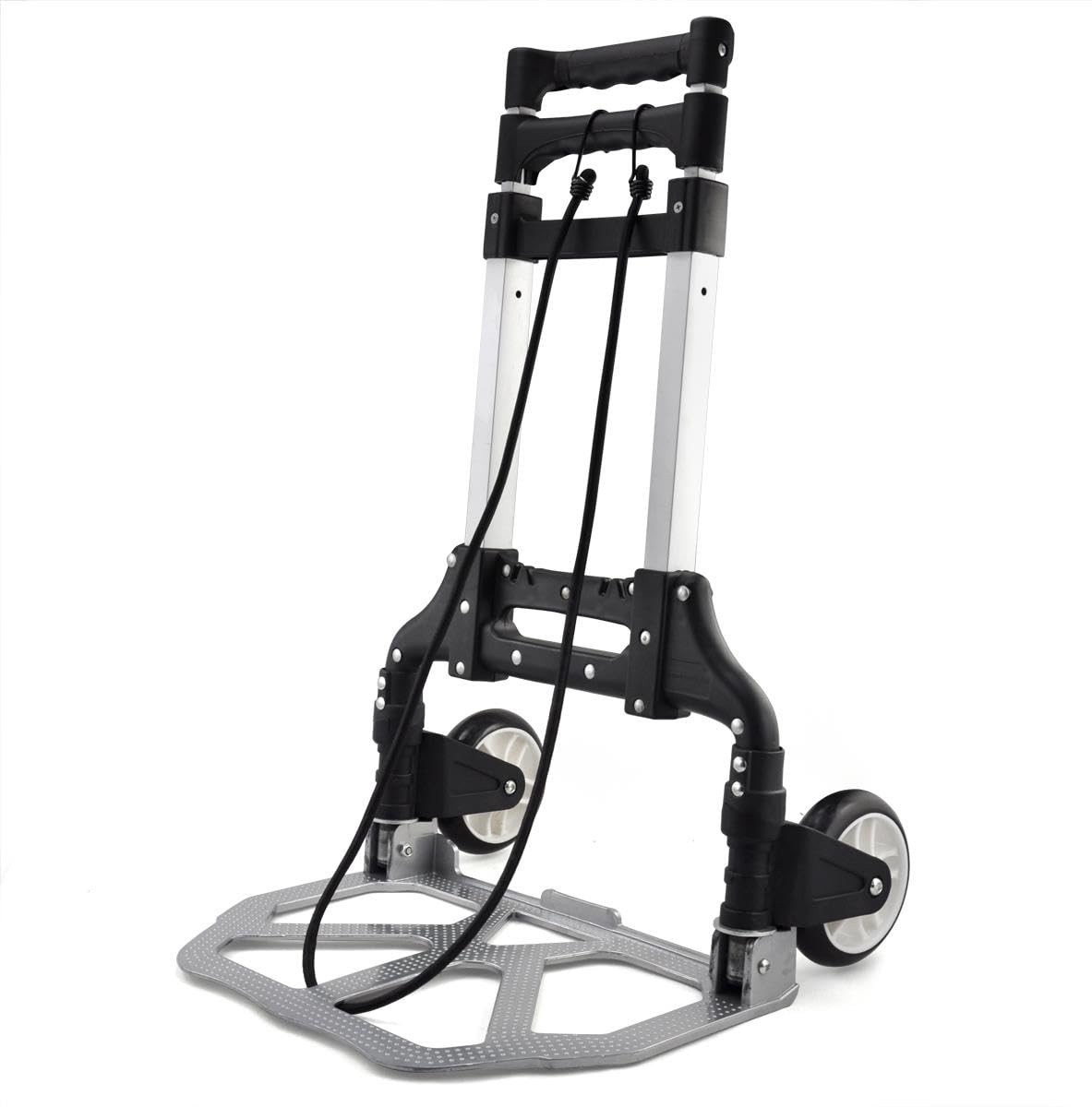 Omgoods - Aluminium Handtruck met Vouwbare Functionaliteit en 80 kg Laadvermogen