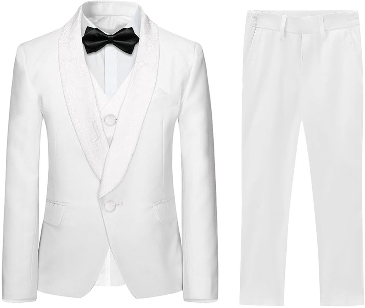 Omgoods - Klassiek Tuxedo Kostuum voor Jongens 3-delige Set