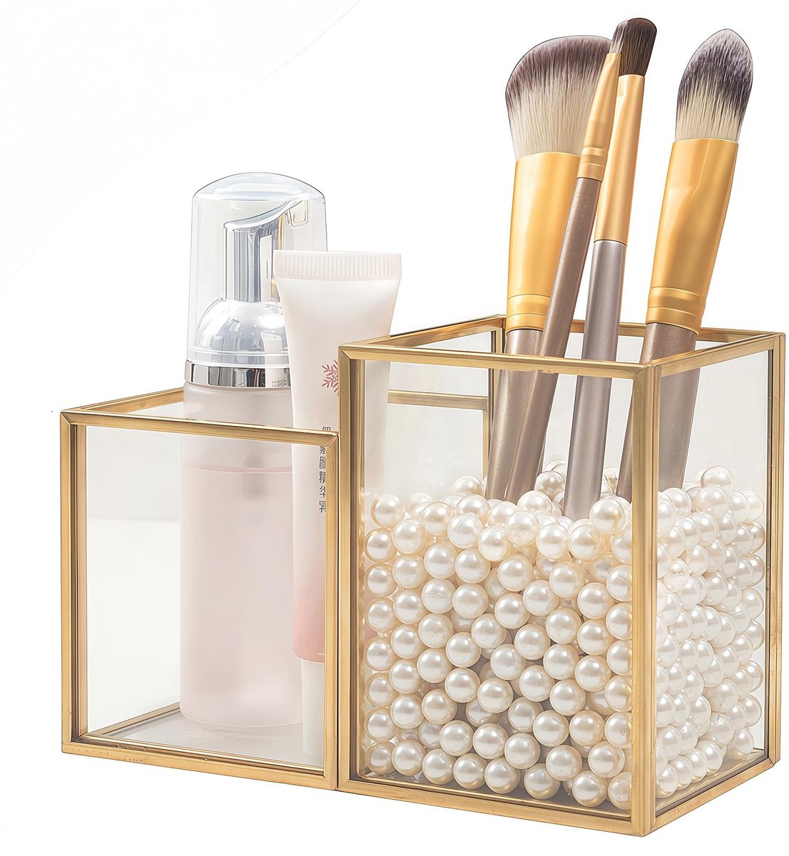 Omgoods - Makeup Brush Holder - Gouden Organizer voor Cosmetica