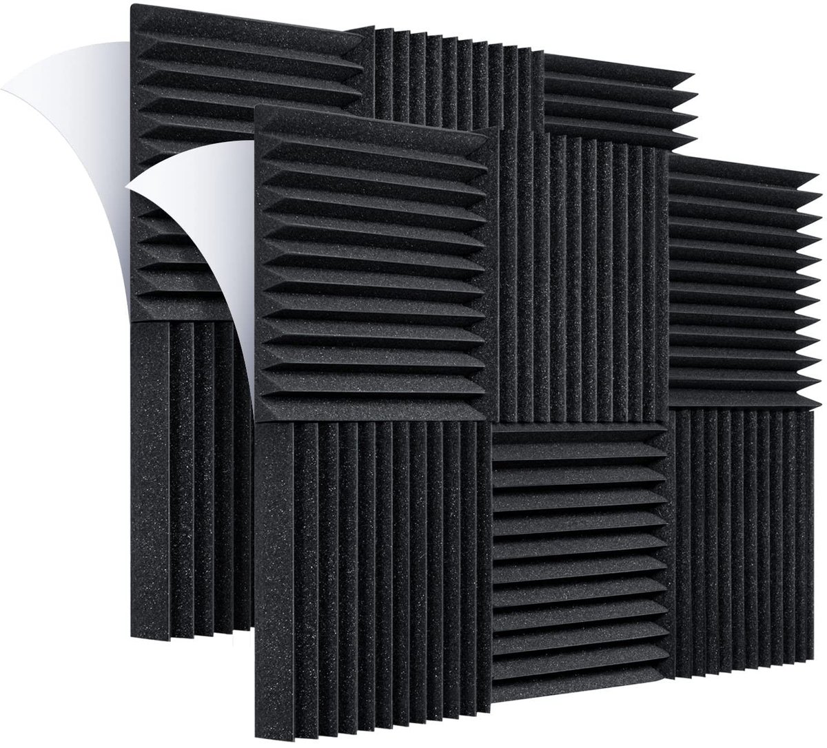 Omgoods - Set van 36 Zelfklevende Geluidsisolatiepanelen voor Studio en Kantoor