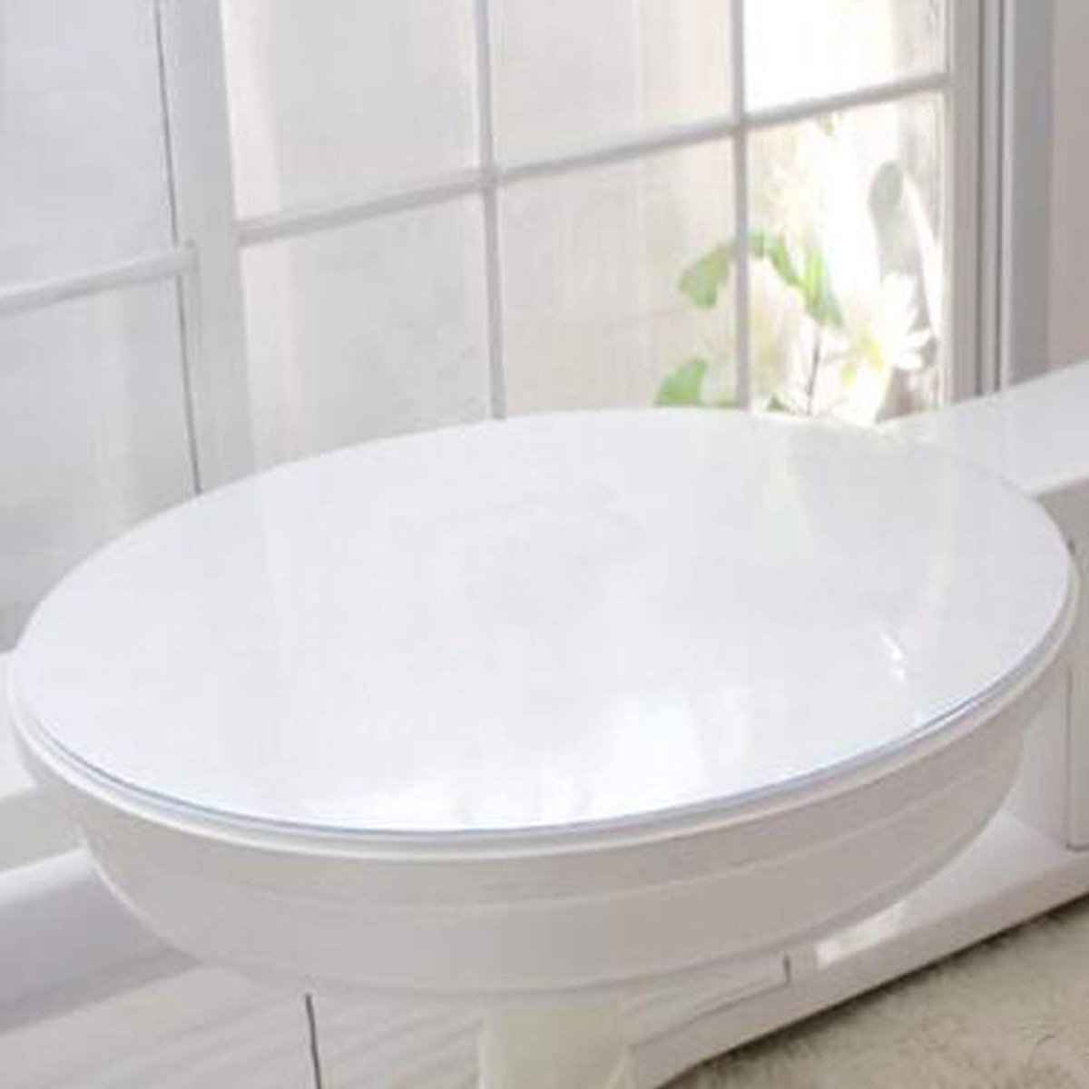 Omgoods - Ronde Tafelkleed PVC 90 cm Transparant