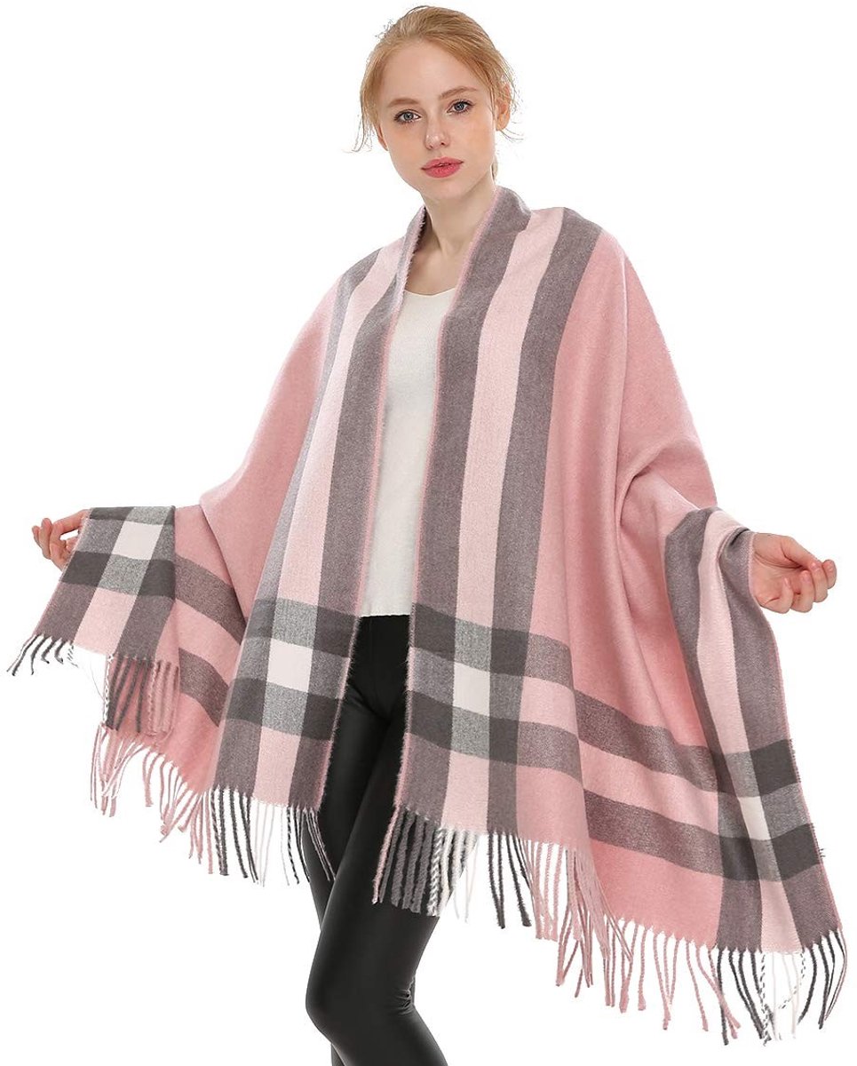 Zachte Cashmere Wol Sjaal, Groot en Warm