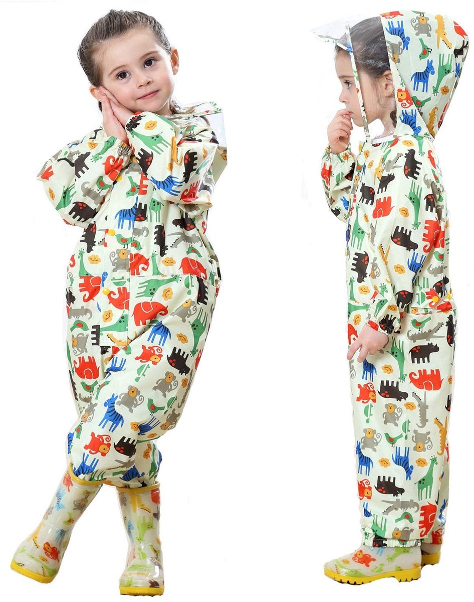 Omgoods - Ademend Waterdicht Rainsuit voor Kinderen van 1-10 Jaar