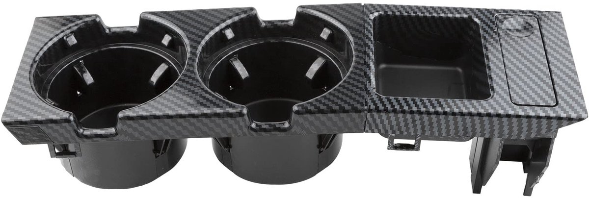 Omgoods - Dubbele Carbon Drinkhouder voor 3 Series E46