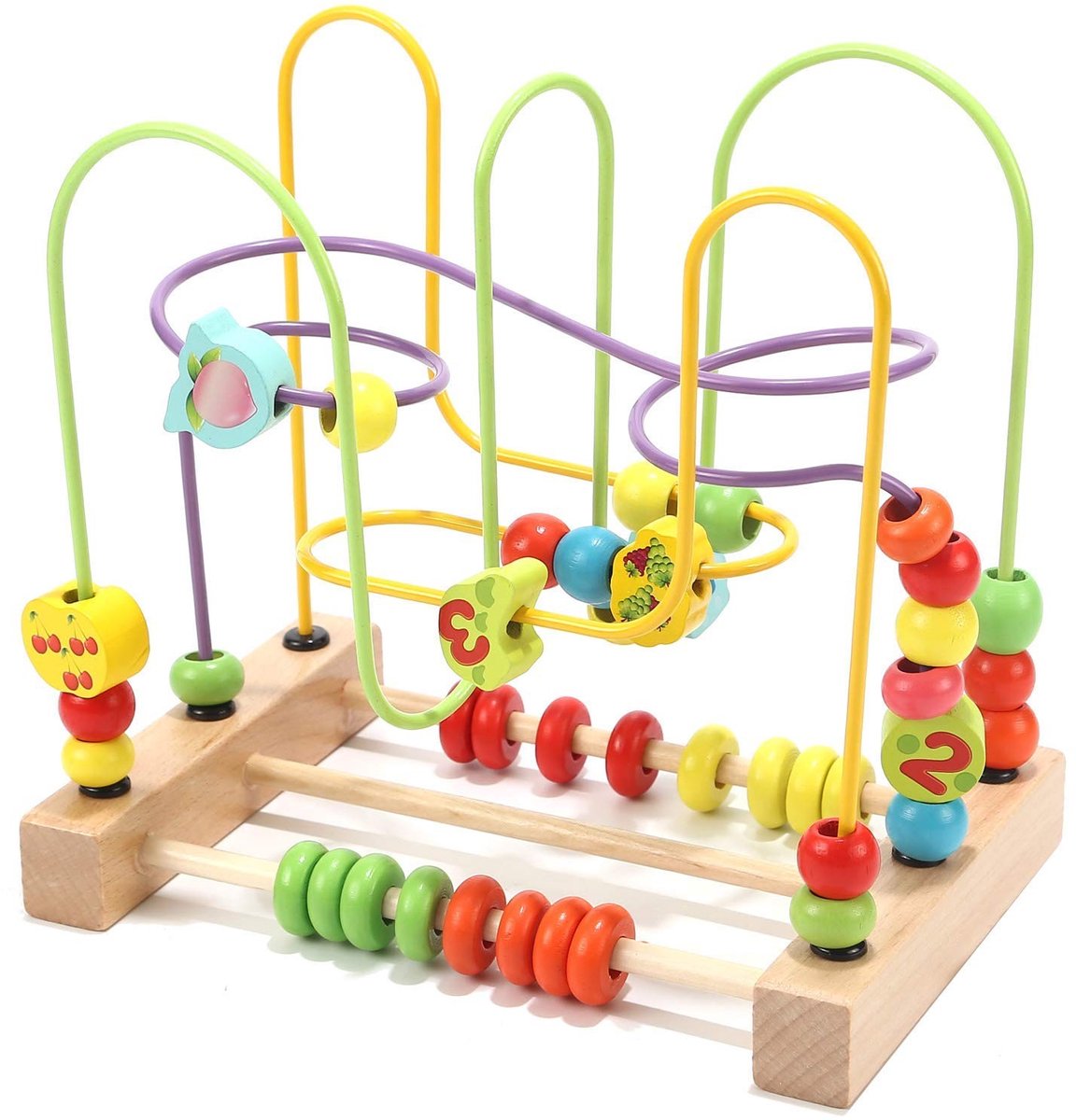 Omgoods - Houten Bead Maze Speelgoed voor Peuters