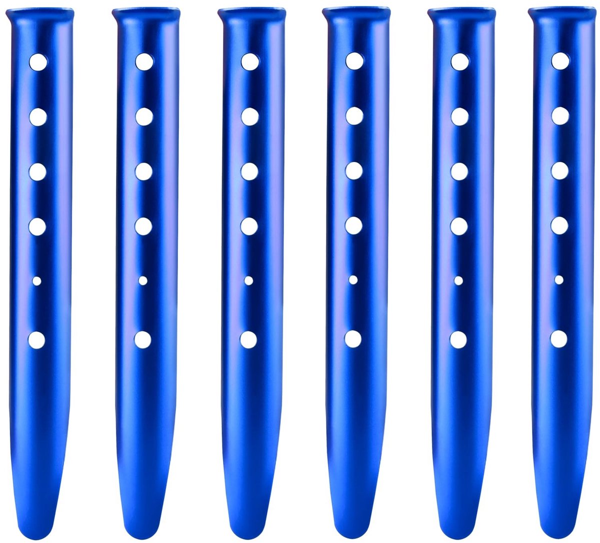Omgoods - Aluminium Tentsteken U-Vorm voor Camping en Hiking 6 Stuks Blauw