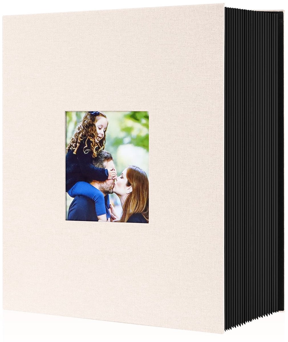 Omgoods - Groot Fotoalbum voor 1000 Foto's 10 x 15 cm in Beige