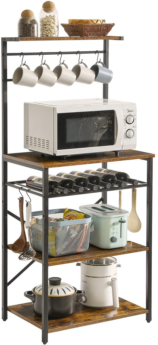 Omgoods - Multifunctionele Keukenrek met 5 Planken