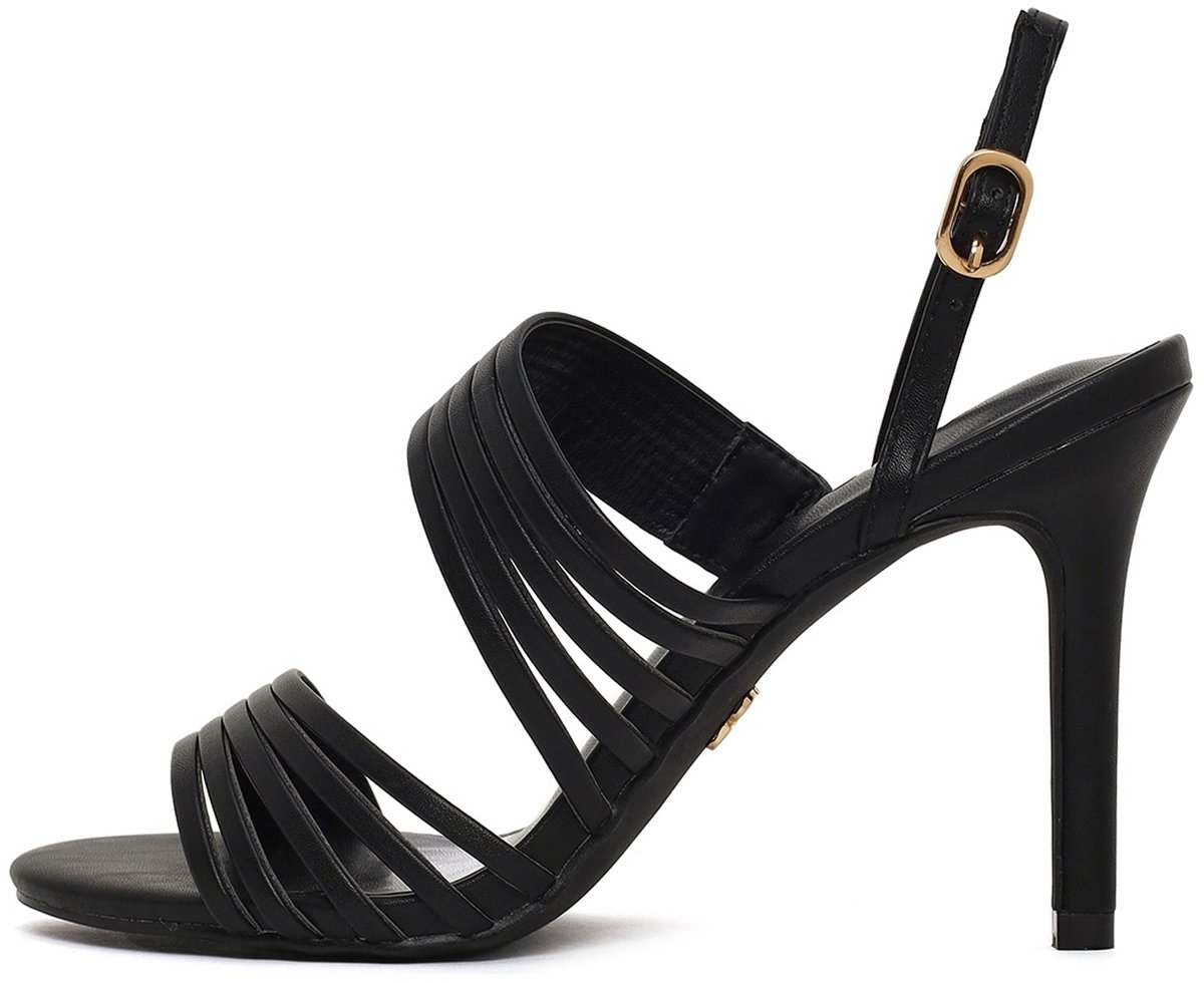 DERIMOD Sandalen Met Hoge Hak Imitation Leren High Heel Sandalen