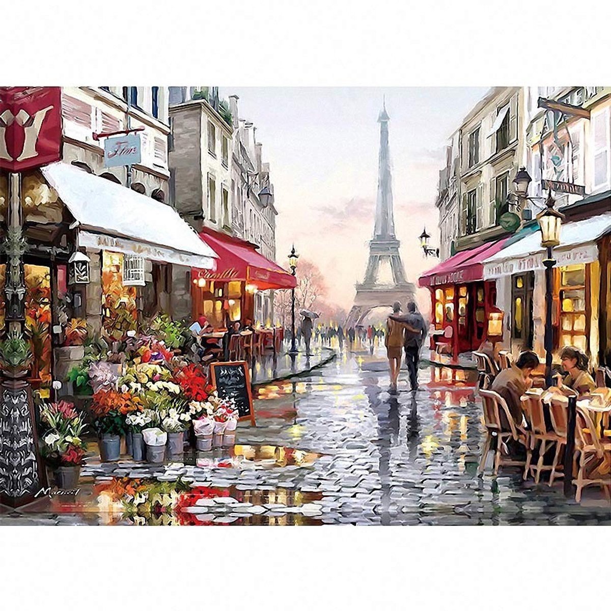 Omgoods - 1000 Stuk Puzzel - Romantisch Parijs