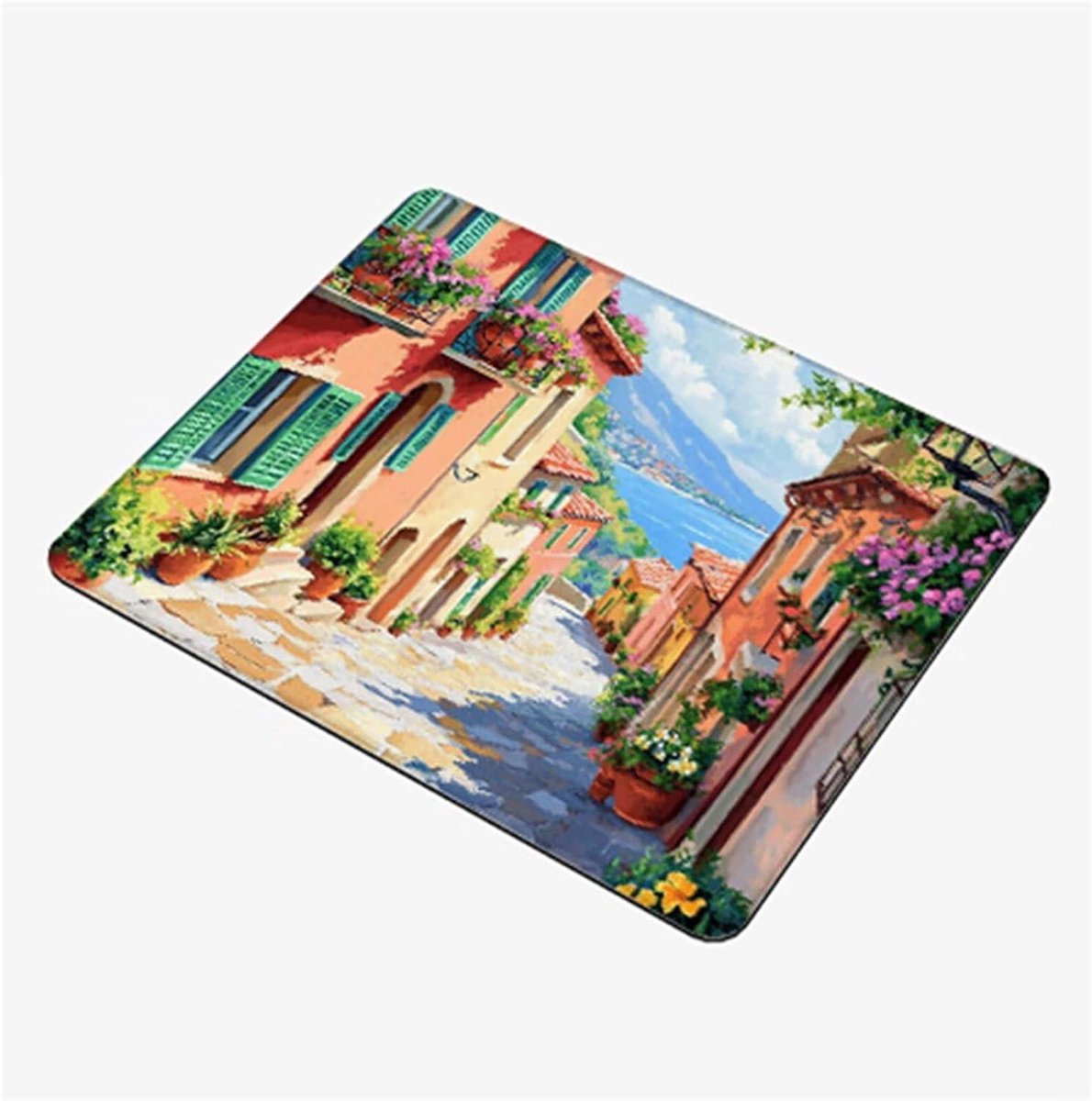 Mini Muismat - Bureau Mat - Soepel Glijden - Waterdichte Coating - 26x21cm - Roze