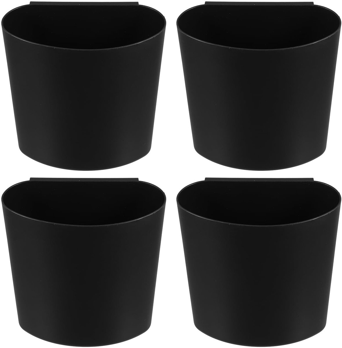 Omgoods - 4 Stuks Hangende Bekers voor Trolley - Wandopslag Bins, Plastic Hangende Cups
