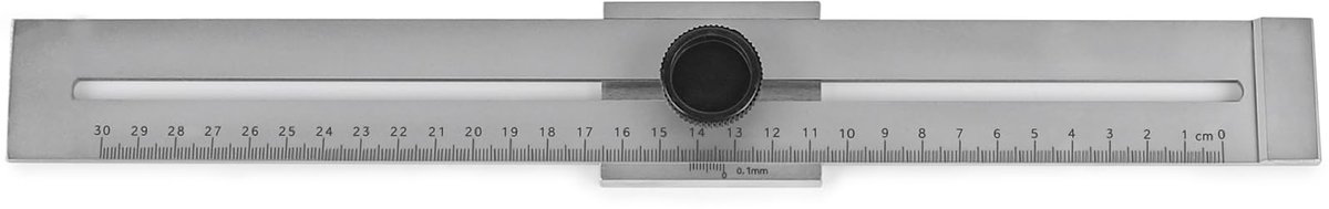 Omgoods - Precisie Meetlat 300mm met Aanpriemgereedschap