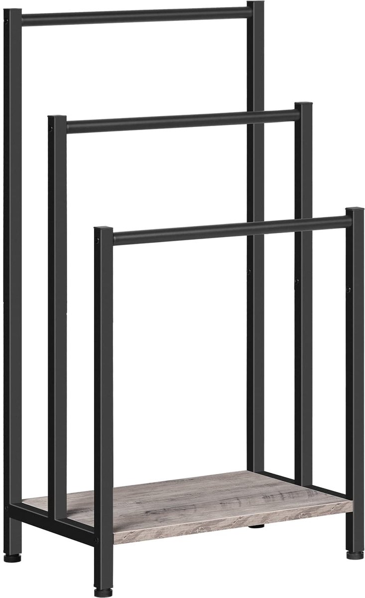 Omgoods - Towel Rack met 3 Handdoekrails, Vrijstaand en Ruimtebesparend