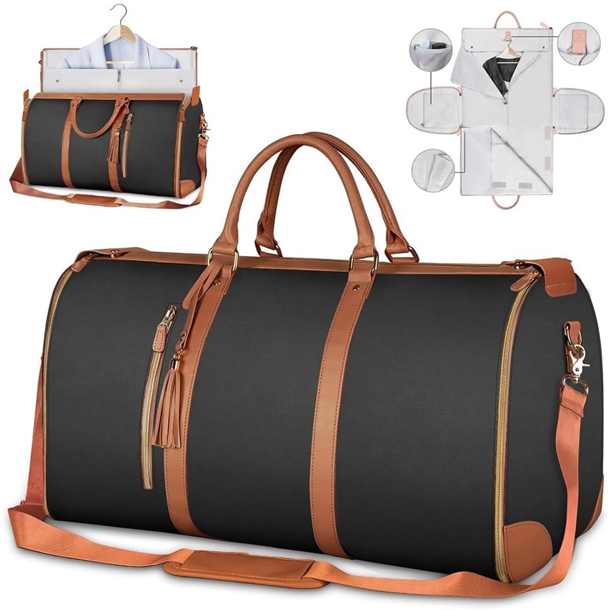 Omgoods - Opvouwbare Reistas - Waterproof Kledingzak voor Reizen 52 x 25.5 x 31.8 cm