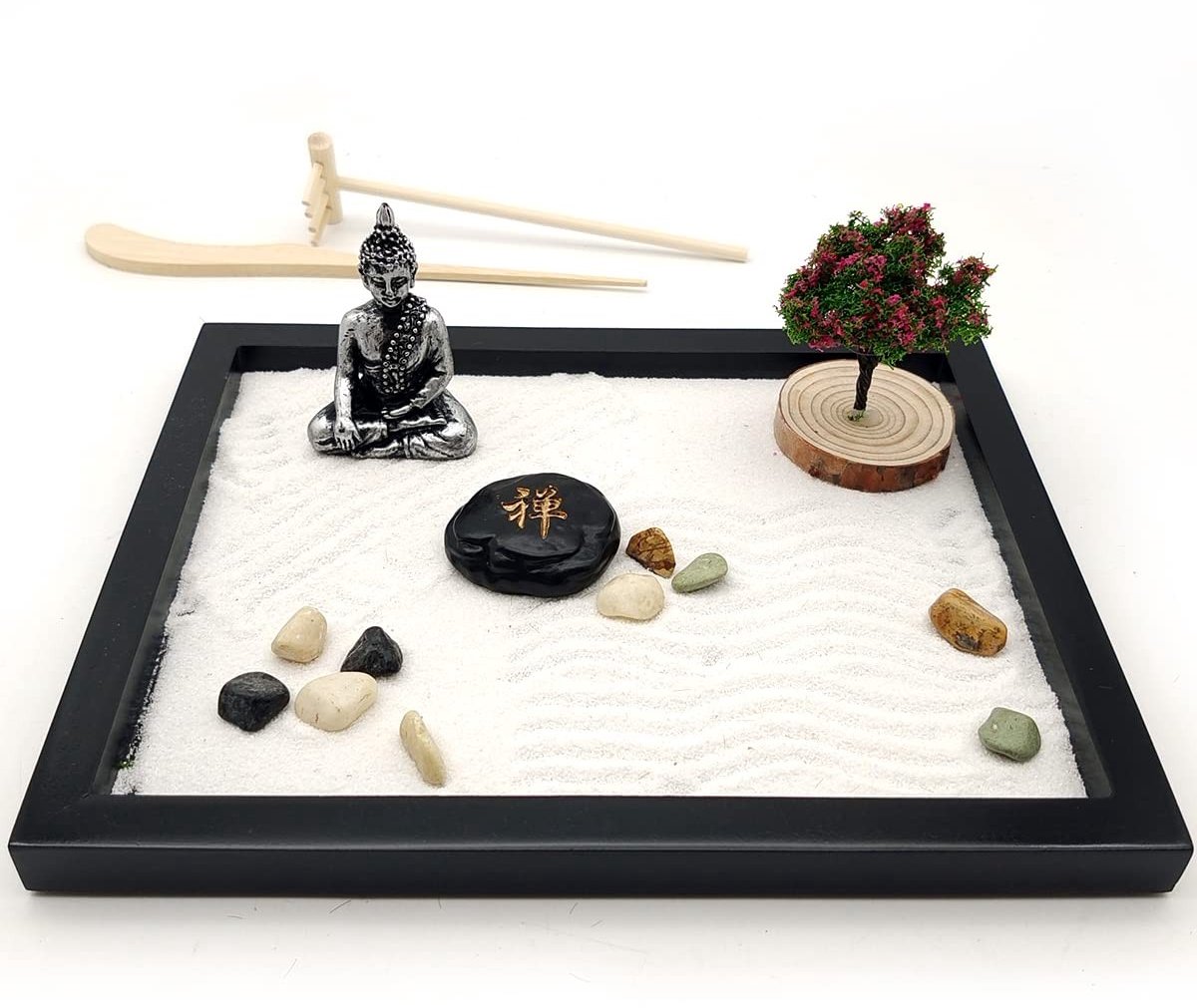 Omgoods - Mini Zen Tuin Set voor Meditatie en Ontspanning